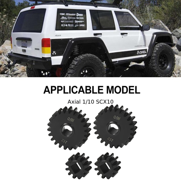 1/10 Gear RC Uppgraderingsdel Stålhärdat Rc-växel för Axial SCX10