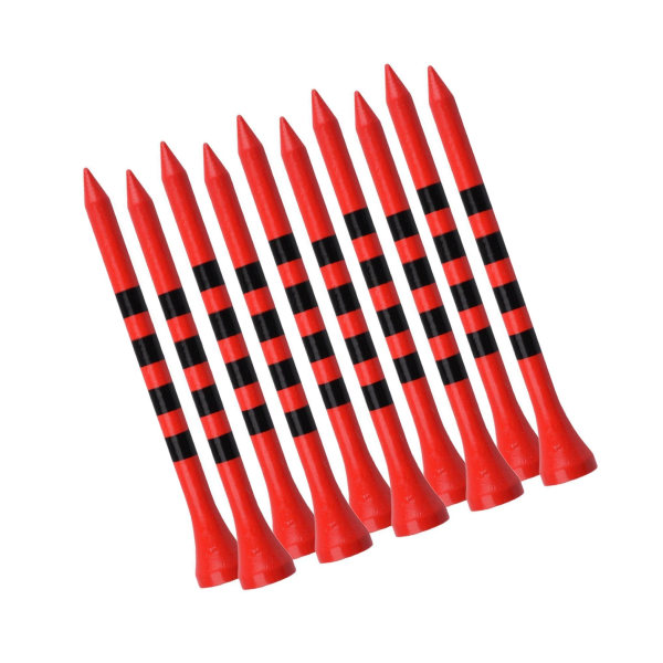 1/2/3/5 100st Bamboo För Golf Tees Stripe Mark Scale High 83mm Red 5Set