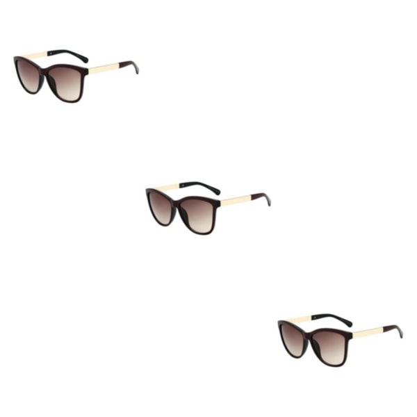 1/2/3/5 Elegant Anti Lätt att bära Solglasögon PC Ram Maroon Black Frame 143mm 3Set