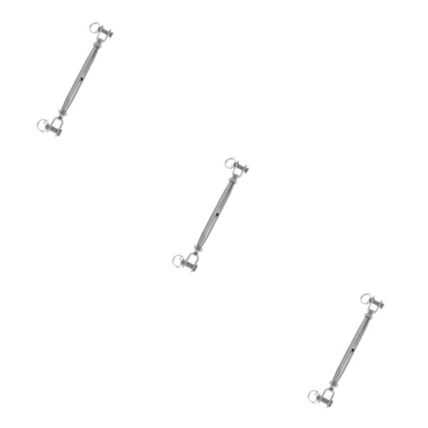 1/2/3/5 Rostfritt stål med stängd kropp Spännespänne Jaw vajer Silver M10 3Set