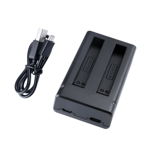 Dubbel USB batteriladdare med kabel Bekväm 1PC för Insta 360