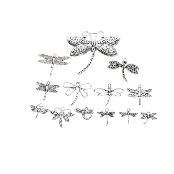 1/3/5 13st Tibet Silver Dragonfly För Charms Hängen Smycken 5Set
