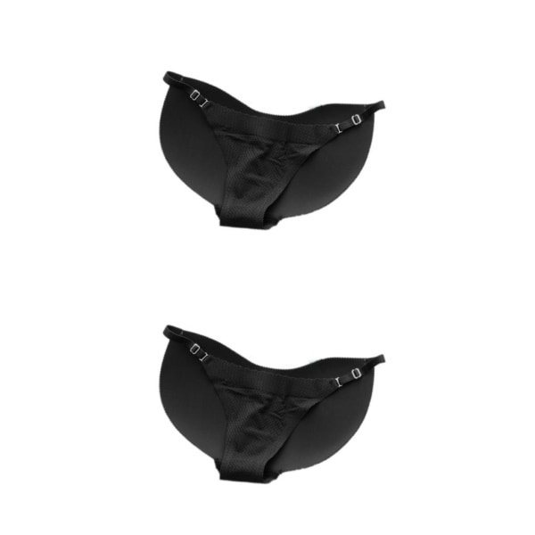 1/2 Kvinnor Full Body Fake Ass Padded Buttock Enhancer För Shaper Black M 2Set