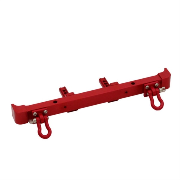 RCGOFOLLOW Aluminiumlegering Slitstark bakre stötfångare för 1/12 Rc bak Red