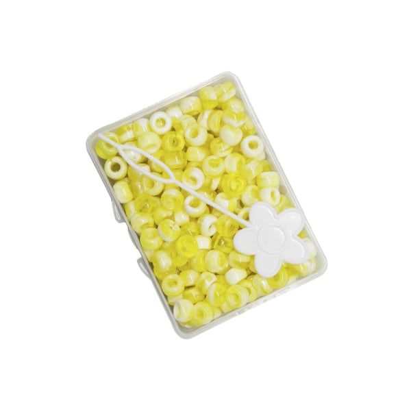 1/2/3/5 210 st 5 mm Candy Color Dreadlock Beads Muddar Hårfläta Yellow 8 x 5mm 5Set