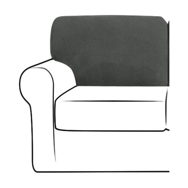 Elastiska och stretchiga ryggstödsöverdrag för soffan Lätt att byta ut dark grey
