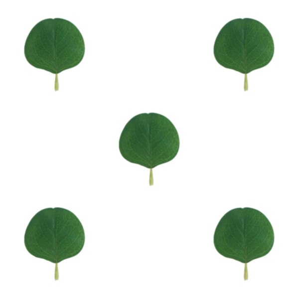 1/2/3/5 50x realistiska konstgjorda eukalyptusblad för inomhus eller springgreen 5Set