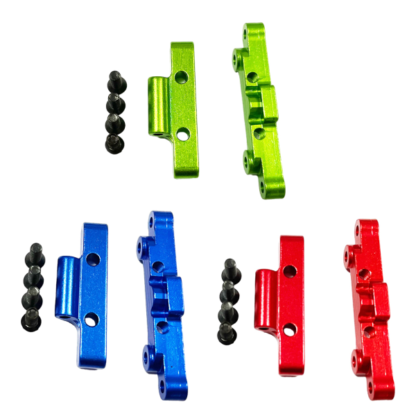Aluminiumlegering Hållbar främre bakre upphängningsarmsfäste för 1/18 Green