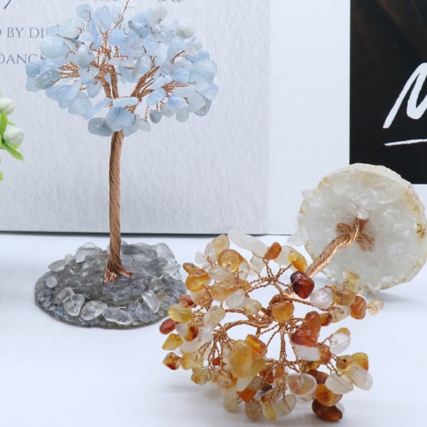1/2/3/5 Elegant konstgjord kristallträd för touch av Pink crystal 1 Pc