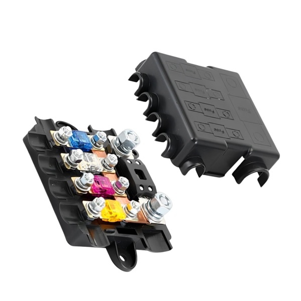 Bil 5-vägs Box Blade Block Hållare Panel För 12V/24V DC Power