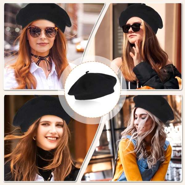 Klassisk fransk basker Mångsidig och snygg hatt för kvinnor kvinnor