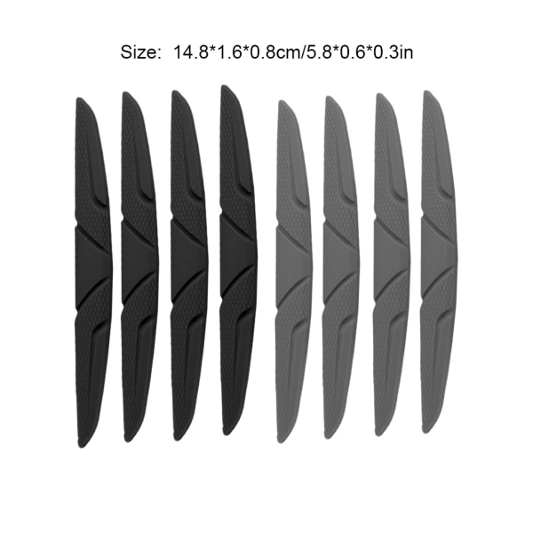 8 st/ set Universal Silikon Bil Bumper Guard Slagtålig