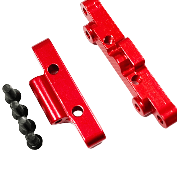 Aluminiumlegering Hållbar främre bakre upphängningsarmsfäste för 1/18 Red