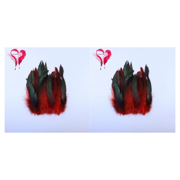 1/2/5 50x Red Gorgeous Feather Craft För Boho Dream Catchers 2Set