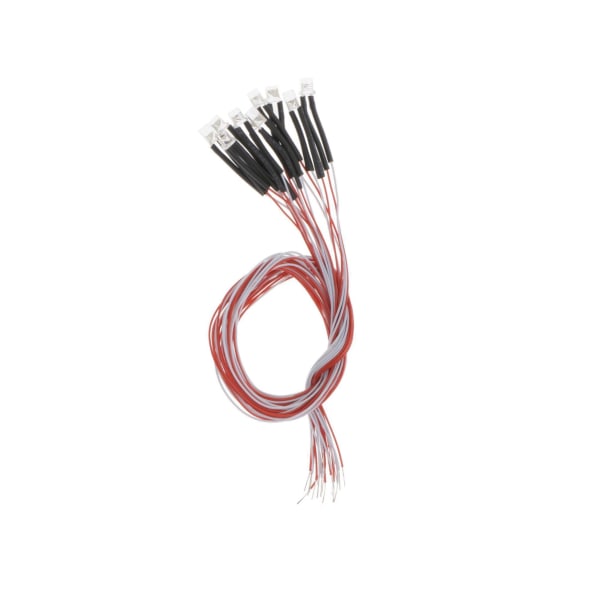 1/2/3/5 10 STK Förkopplade 3 mm LED-glödlampa emitterande dioder DC3V Warm White 30cm 2Set