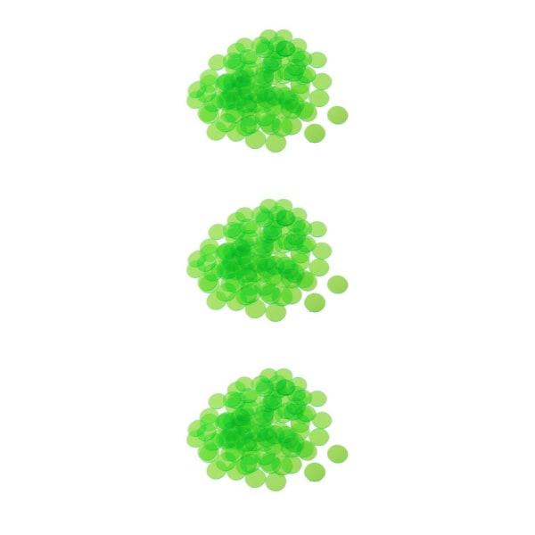 1/2/3/5 Professionellt bingospel Transparent färgräknare Green 1.5x1.5cm 3Set