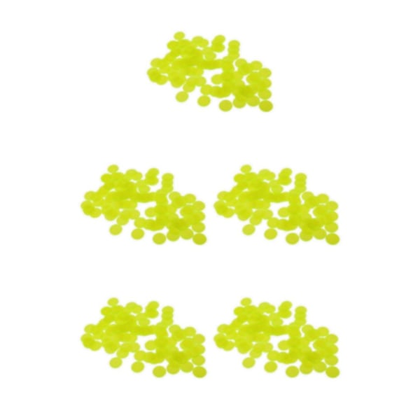 1/2/3/5 Professionellt bingospel Transparent färgräknare Yellow 1.5x1.5cm 5Set
