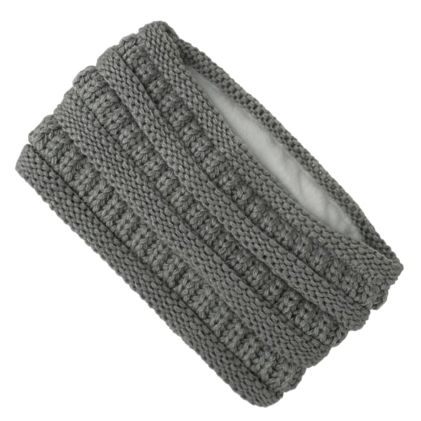 1/2/3/5 Fashionabla multifunktionella stickade pannband för kvinnor light grey 1Set