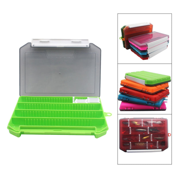 1/2/3 karp fiskeredskap Box organizer fiskepärlor Green 20.5x14.5x3cm 1Set