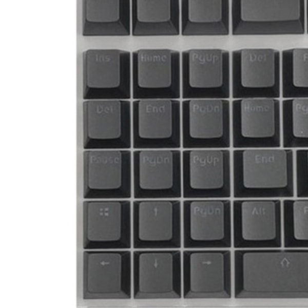 1/2 PBT Keycaps Anti-Mini för 61 64 68 71 82 84 Layouttangentbord Black 35x15x2cm 1Set