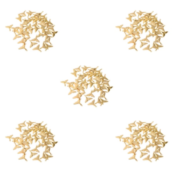 1/2/3/5 50 stycken Havsdjur svanshänge fynd pärlhantverk Gold 3x2.8cm 5Set