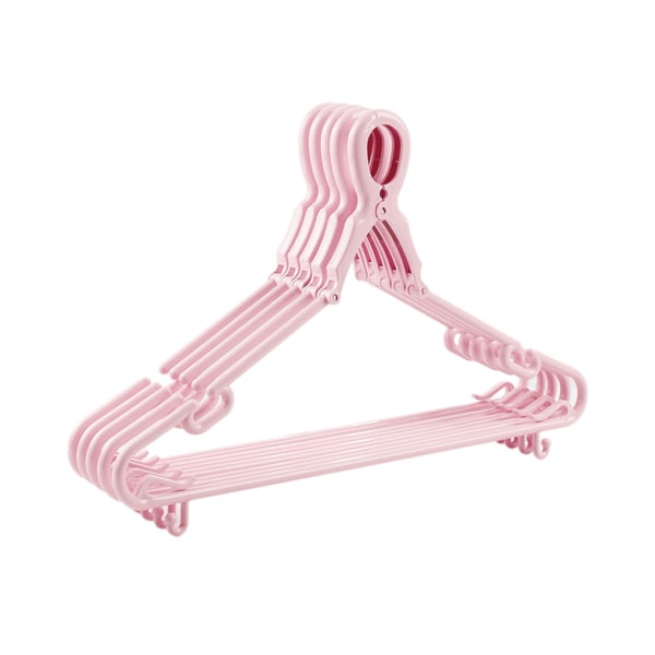 5-delat flexibelt och praktiskt halkskydd för jackorskjortor Pink+5pcs