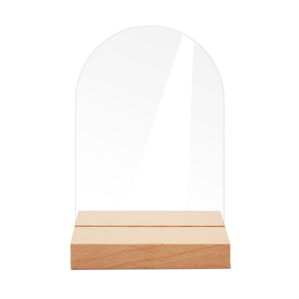 1/2 10x Place Cards i akryl Sittkort med ställ för Clear 6 x 0.2 x 9cm 1Set