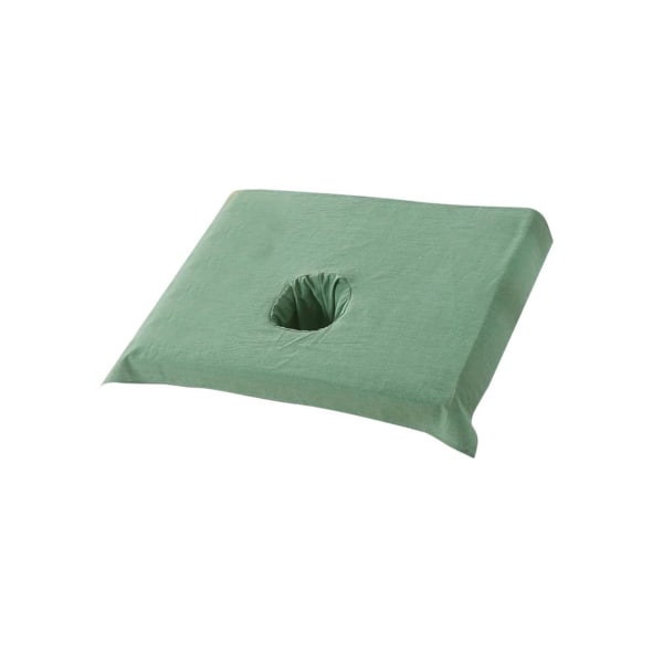 1/2/3/5 Cotton SPA Halvt cover Skönhetssalong Säng Ansiktshål Dark Green 50x70cm 1Set