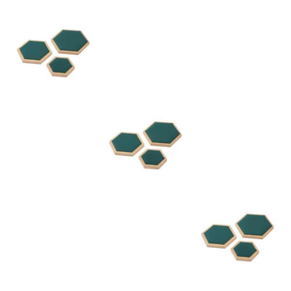 1/2/3 3pack/lot Utsökt Craft Hexagon Armband Display bricka Green 3Set