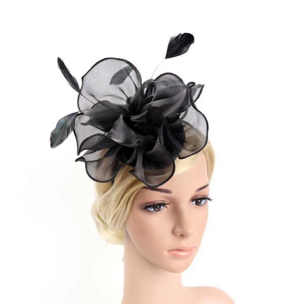 1/2 Lady Flower Fascinator Hatt 1920-talsbröllopsband Cocktail 1Set