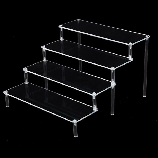 1/2 Acrylic Display För Riser Stand Parfym Cosmetics Holder Clear 29.5x34.5x20cm 1Set