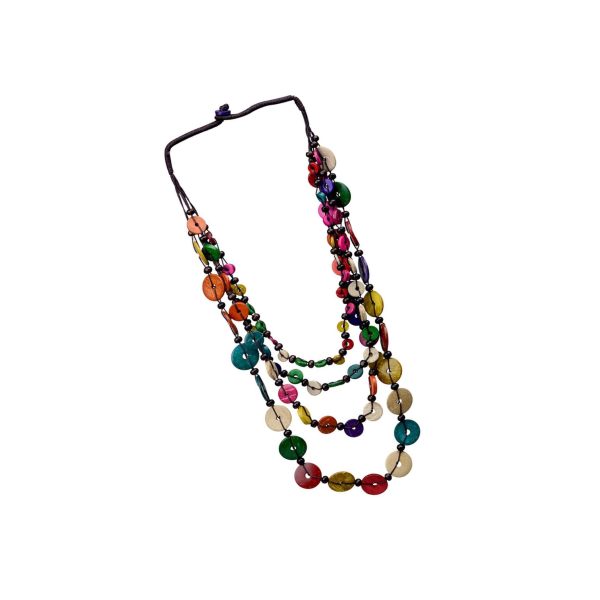 Färgglada halsband hänge retro stil Choker krage dam för