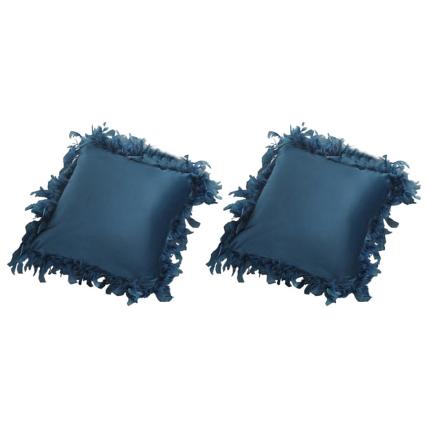2st/ set Kuddfodral Set med osynlig dragkedja för att leva dark blue