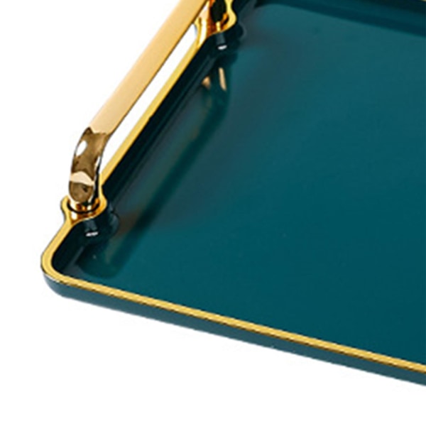 Serveringsbricka i plast med handtag Soffbordsbricka för Green Gold