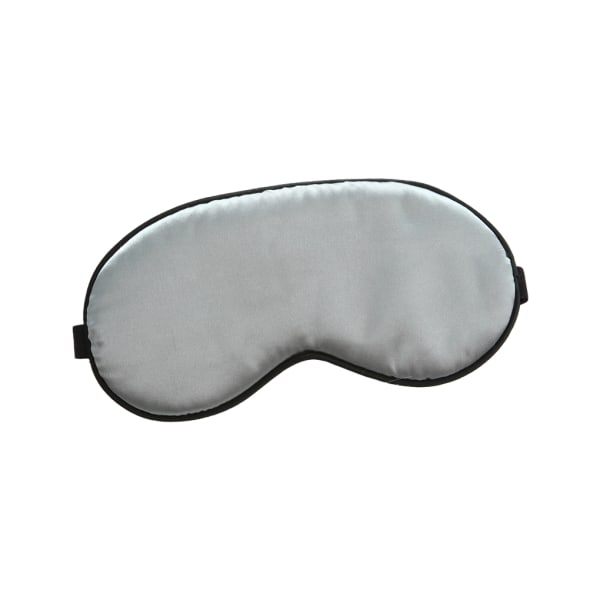 Supermjuk hudvänlig silkesögonmask för vilsam sömn Naturlig Gray