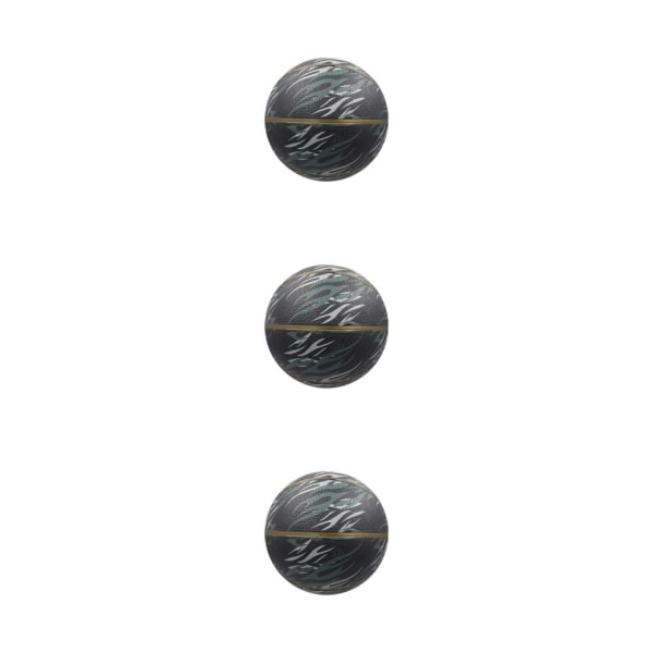 1/2/3 Slitstark barnbasket för träning och match Black- size 5 3Set
