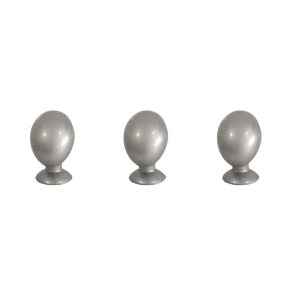 1/2/3 Mannequin Head Stand Manikin PVC för visningsglasögon Silver 58x30.5cm 3Set