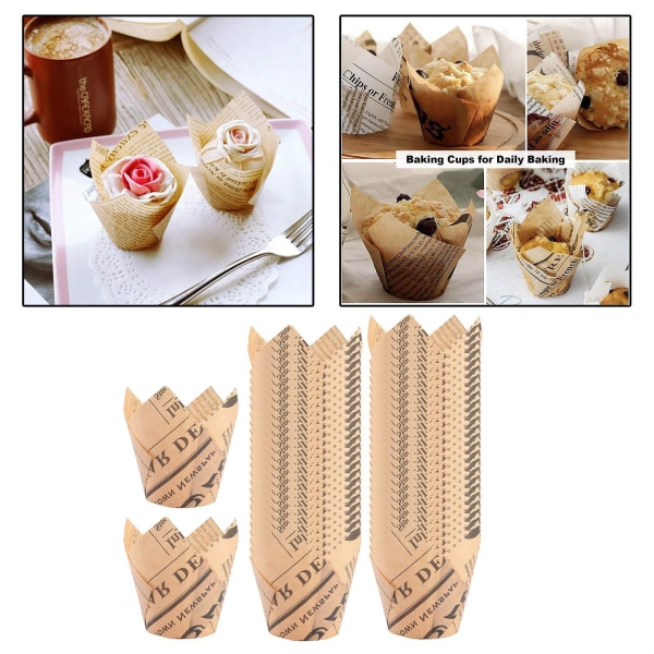 1/3 50x Cupcake Bake Muffin Liner Wrappers Choklad Cups Coffee 50 Pcs 1Set