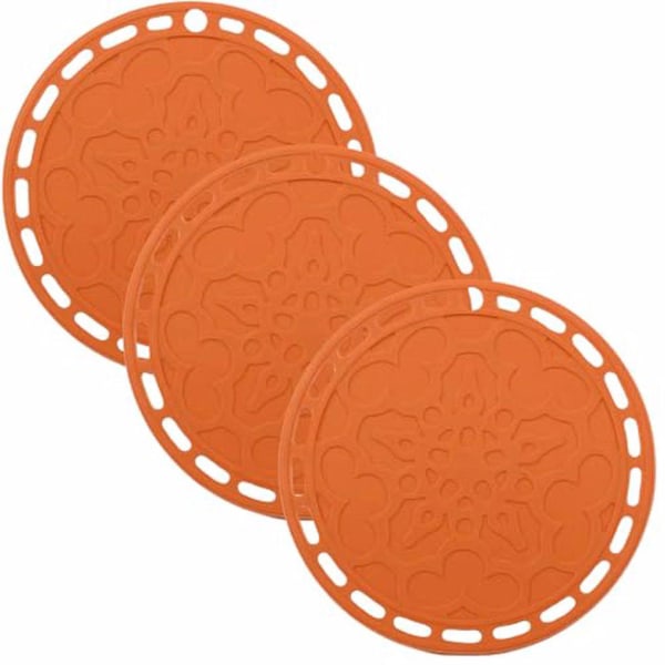 3-delade silikonunderlägg för bred användning för olika användningsområden orange