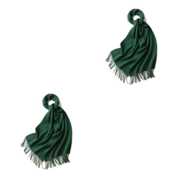 1/2/3 unisex halsduk med fransar Varm och mysig tubscarf för onion green 2Set