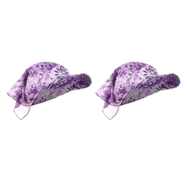 1/2/3/5 Sun För Shield Hooded Balaclava Bandana Pannband Cap Purple 70x46cm 2Set