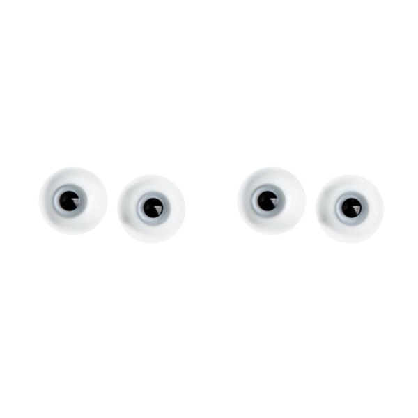 1/2/3/5 2x Doll Eyes Wiggle Eyes för Halloween rekvisita Skulptur White diameter 6mm 2Set