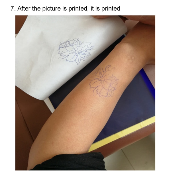 1/2/3/5 30 stycken A4-format Återanvändbart överföringspapper för tatuering