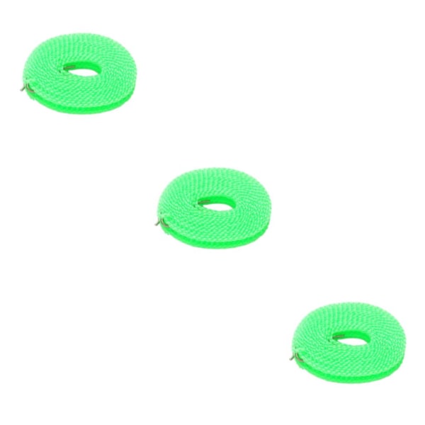 2/3/5 Klädstreck Stretchig bärbar tvättsnöre för trädgård green 500cm 3Set