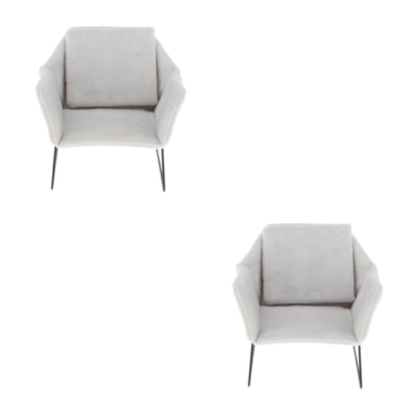 1/2 Miniatyr Soffa Fåtölj Möbel Soffa 1/6 Gray 16.5x16.5x14.5cm 2Set