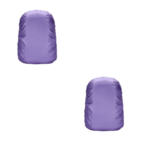 1/2/3/5 Ryggsäck Torrt Vattentätt Cover Unisex för resor Purple 2Set