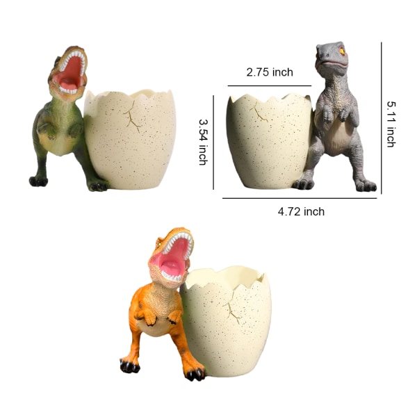 1/2/3 Bred applikation Penna Förvaringslåda Skrivredskap Prydlig och dinosaur  pen holder 1 Pc