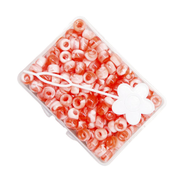 1/2/3/5 210 st 5 mm Candy Color Dreadlock Beads Muddar Hårfläta Red 8 x 5mm 2Set