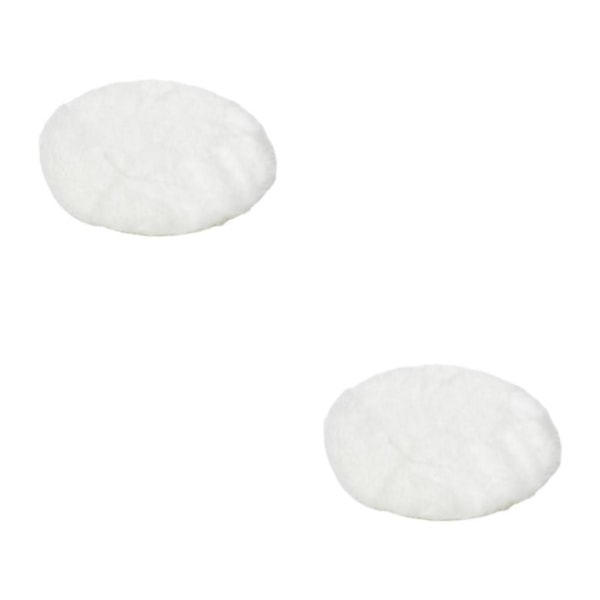 1/2/3/5 Plysch miniatyrmatta 1:12TH Dockhusleksak för white round round dia 18cm 2Set