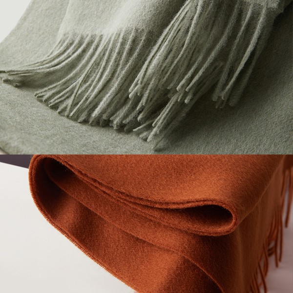 1/2/3 unisex halsduk med fransar Varm och mysig tubscarf för olive green 1Set